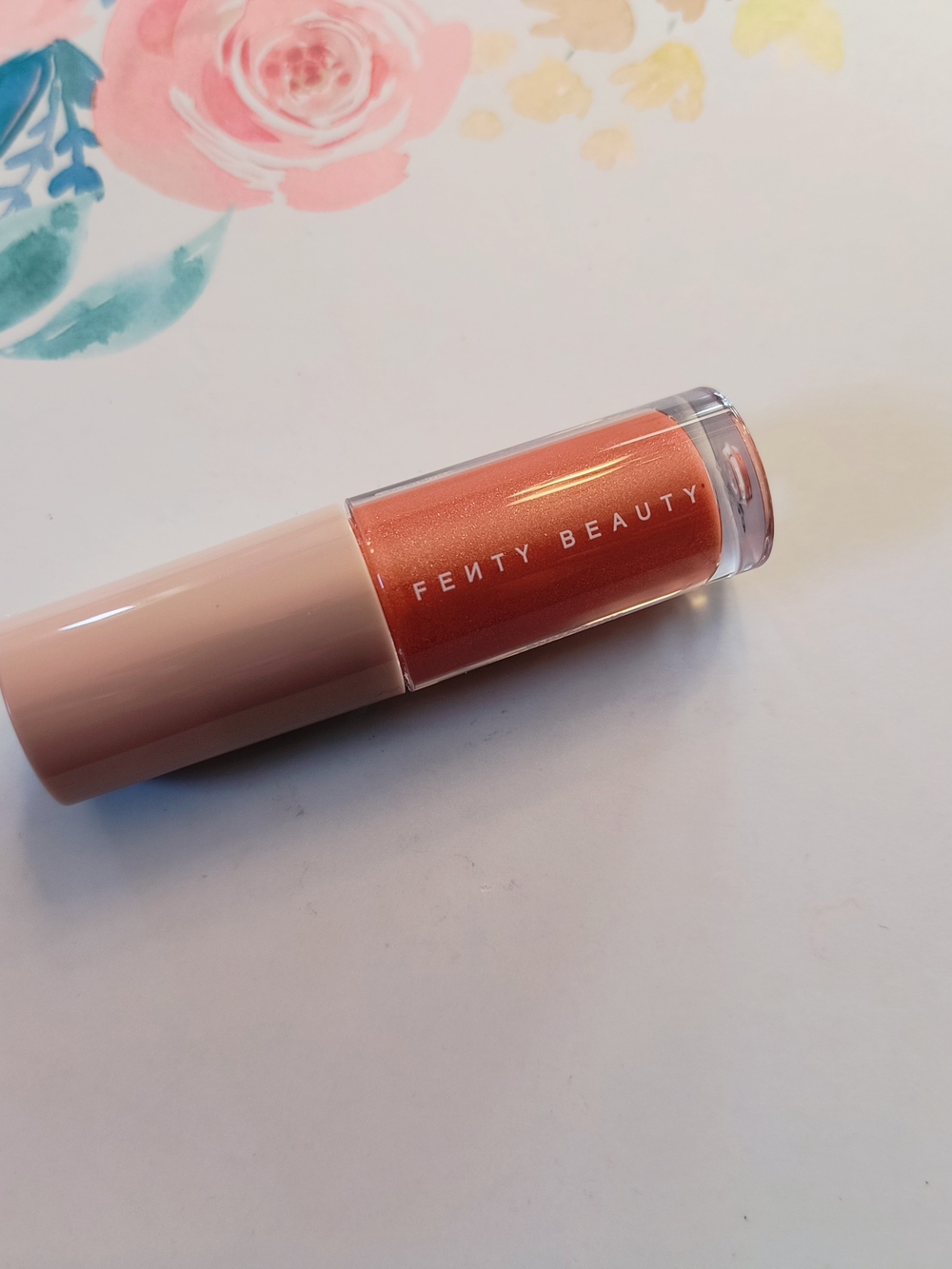 Fenty Beauty Shimmering Peach Coral Lip Gloss